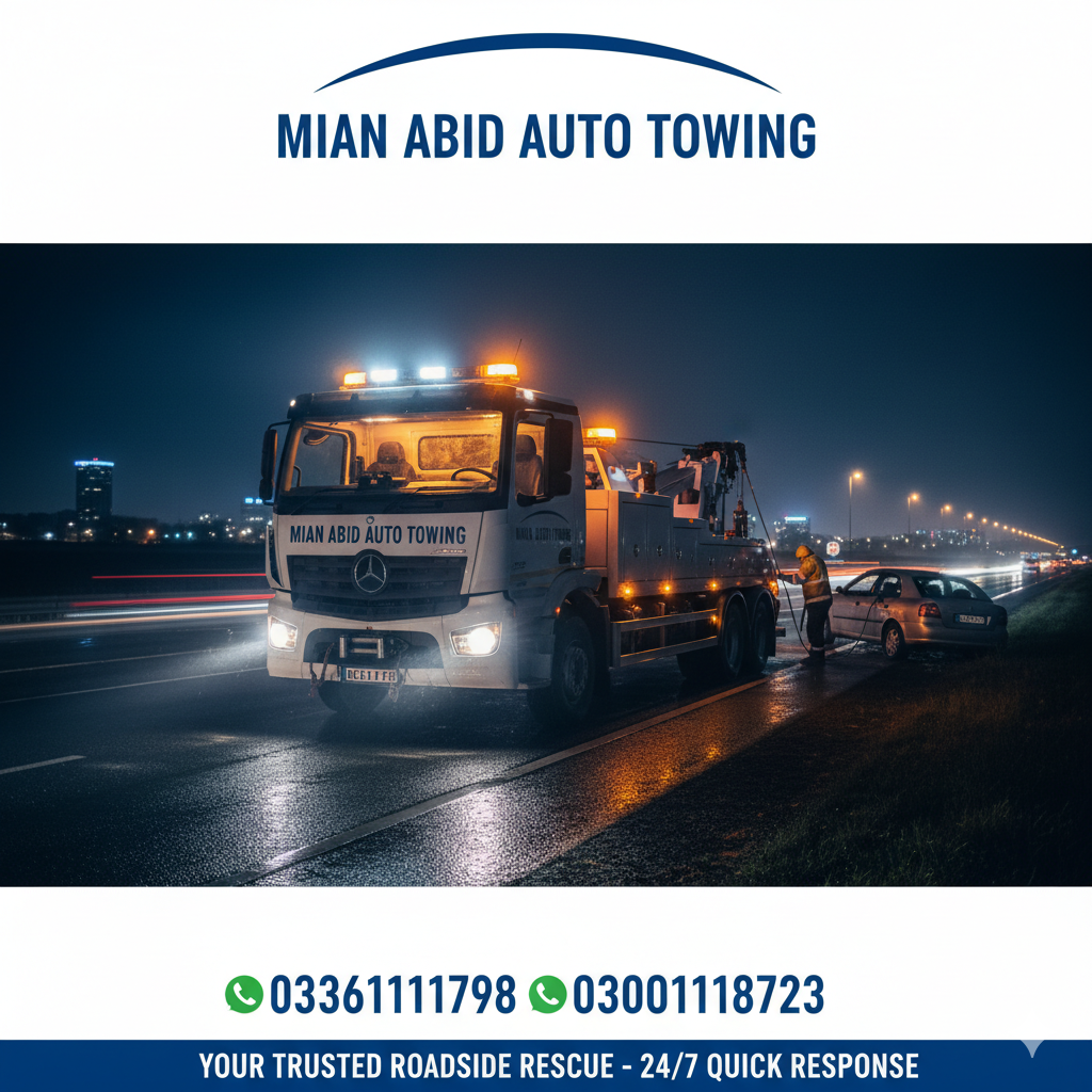 Reliable towing, day or night. 🌙🚛”